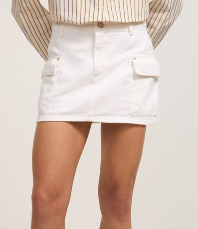 Pollera Cargo en Sarga con Bolsillos Laterales 3