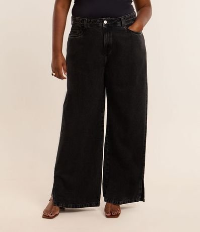 Pantalón Wide Leg en Jeans Marmorizado Curve & Plus Size 2