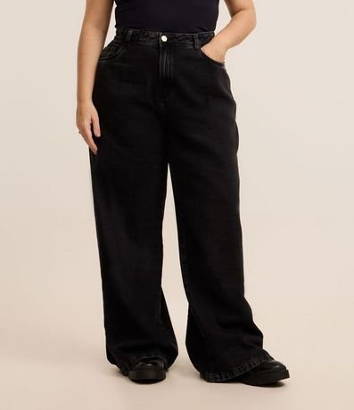 Pantalón Wide Leg en Jeans Marmorizado Curve & Plus Size 2