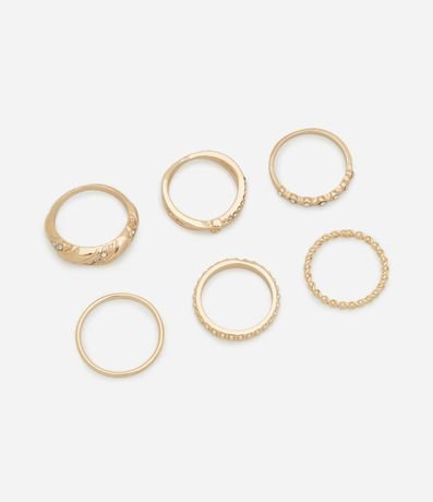 Kit 06 Anillos con Formas Diversas