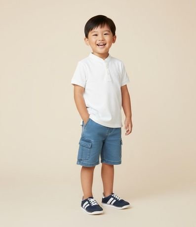 Remera Manga Corta Infantil con Bordado en el Pecho - Talle 1 a 5 años 1