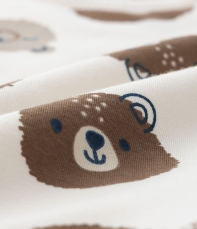 Conjunto Infantil con Estampa Carita de Animalitos - Talle 0 a 18 meses 8