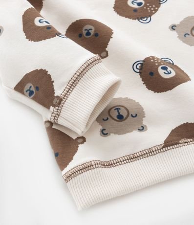 Conjunto Infantil con Estampa Carita de Animalitos - Talle 0 a 18 meses 9