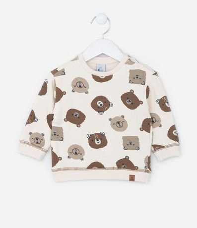 Conjunto Infantil con Estampa Carita de Animalitos - Talle 0 a 18 meses 2