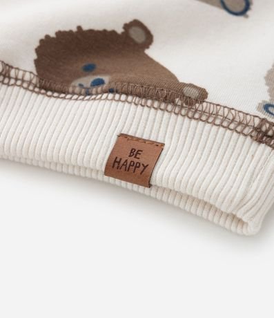 Conjunto Infantil con Estampa Carita de Animalitos - Talle 0 a 18 meses 6