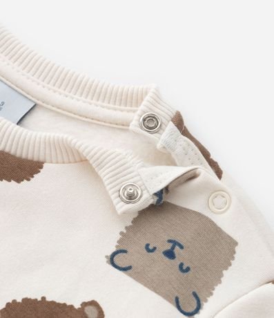 Conjunto Infantil con Estampa Carita de Animalitos - Talle 0 a 18 meses 7