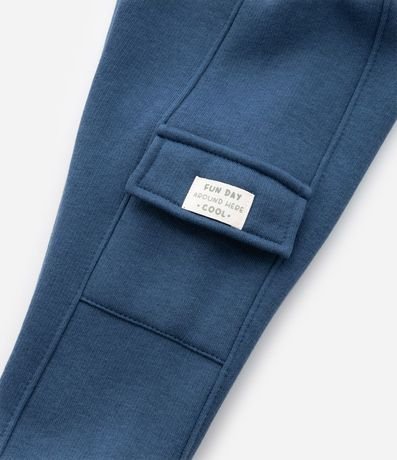 Pantalón Infantil Algodón con Bolsillos Cargo - Talle 0 a 18 meses 6