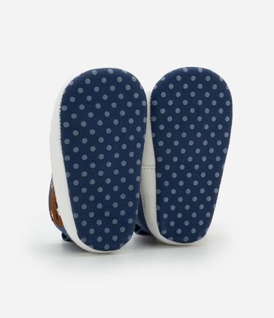 Championes Infantil Bota en Sarga con Bordado de Osito - Talle 15 a 19 3