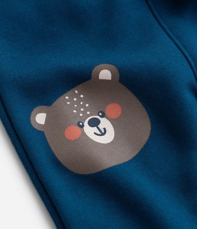 Pantalón Infantil con Estampa Carita de Animalito -  0 a 18 meses 6