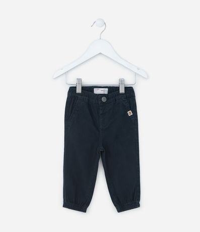 Pantalón Infantil en Terciopelo con Bajo Elástico - Talle 0 a 18 meses