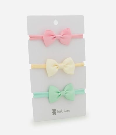 Kit 03 Cintas para el Pelo Infantil con Lazo - Talle U 3