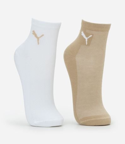 Kit 02 medias Cano Mediano en Algodón Puma 2
