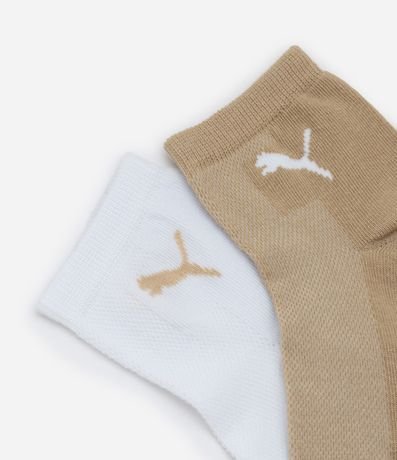 Kit 02 medias Cano Mediano en Algodón Puma 4