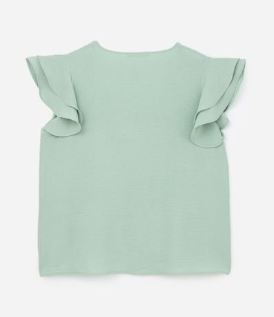Blusa en Crepé con Volado en el Hombro Curve & Plus Size 6