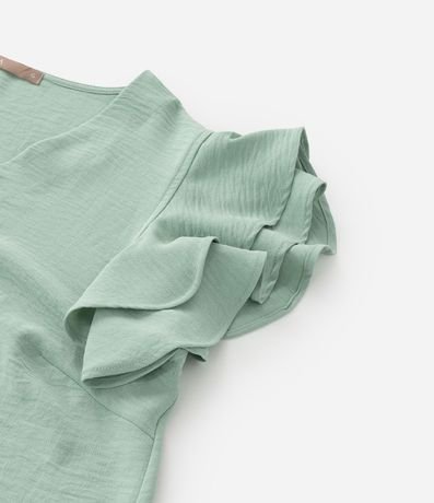 Blusa en Crepé con Volado en el Hombro Curve & Plus Size 9
