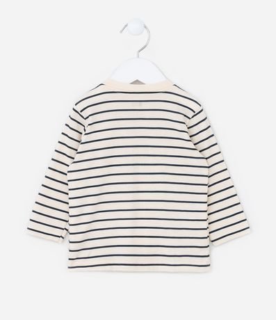 Remera Infantil con Pequeño Bolsillo y Estampa Dino - Talle 0 a 18 meses 2