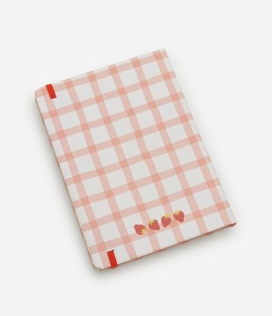 Cuaderno en Papel con Elástico y Detalle de Frutilla 2