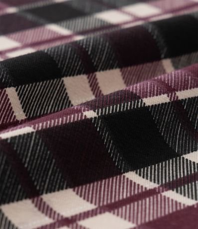 Vestido Infantil con superposición y Estampa de cuadros - Talle 5 a 14 años 6