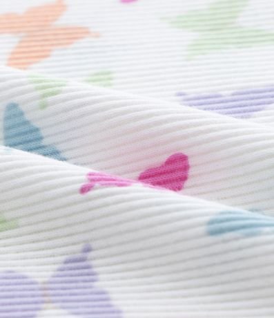 Musculosa Infantil en Rib con Babados Broderie - Talle 5 a 14 años 3