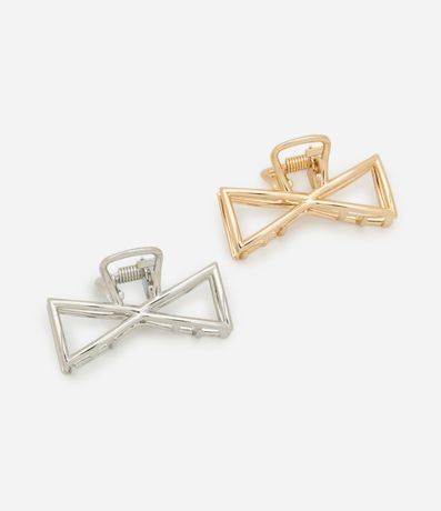 Kit 02 Pinzas Para el Pelo en Forma de Lazo Cutout 1