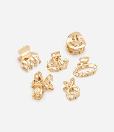 Kit 06 Pinzas para el Pelo con Formas Variadas 1