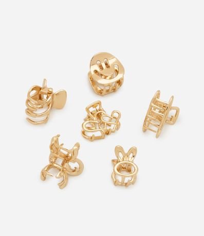 Kit 06 Pinzas para el Pelo con Formas Variadas 2