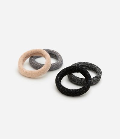 Kit 04 Elásticos para el Pelo Seamless  Gruesa con Formas Diversas 2