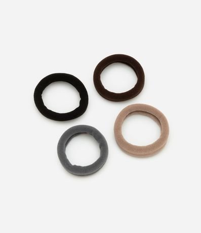 Kit 04 Elásticos Largos Para el Pelo en Seamless 1