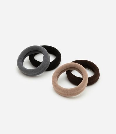 Kit 04 Elásticos Largos Para el Pelo en Seamless 2