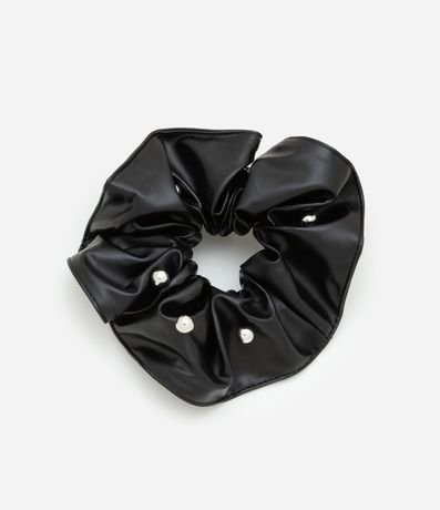 Scrunchie con Aplicación de Esferas Contrastantes