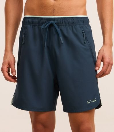 Bermuda Deportiva en Ripstop con Bolsillos Funcionales y Estampa Localizada 2