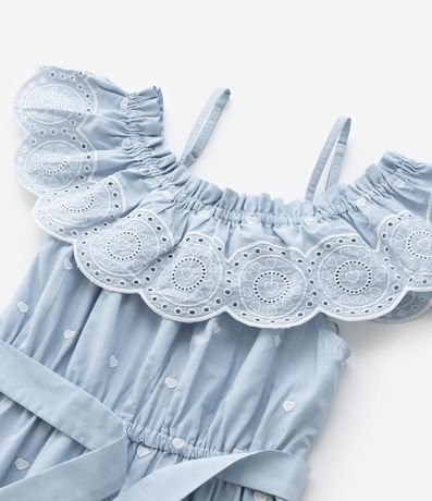 Vestido Infantil en Laise con Volados - Talle 5 a 14 años 6