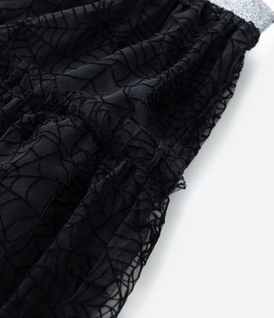 Pollera Infantil Corta en Tule con Tela de Araña - Talle 5 a 14 años 7