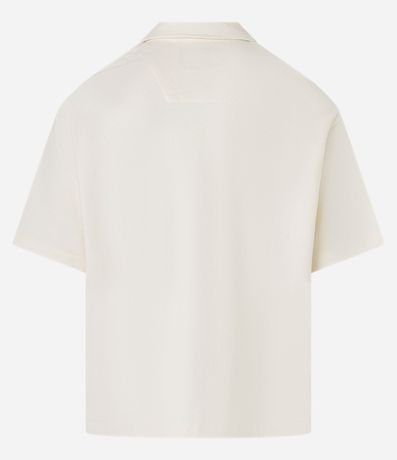 Remera Polo Boxy en Algodón con Textura 8