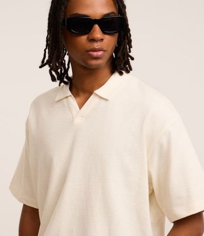 Remera Polo Boxy en Algodón con Textura 6