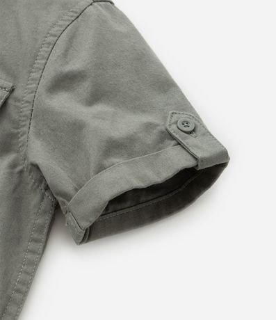 Camisa Infantil en Sarga y Bolsillos con Solapa - Talle 1 a 6 años 6