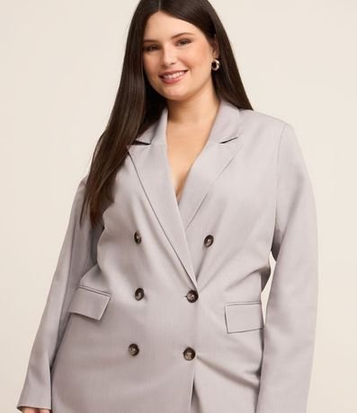 Blazer Sastrería con Abotonado Doble Curve & Plus Size