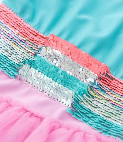 Malla Infantil con Estampa de Arco-Íris y Pollera Desmontable - Talle 1 a 4 años 9