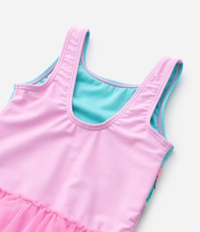 Malla Infantil con Estampa de Arco-Íris y Pollera Desmontable - Talle 1 a 4 años 5