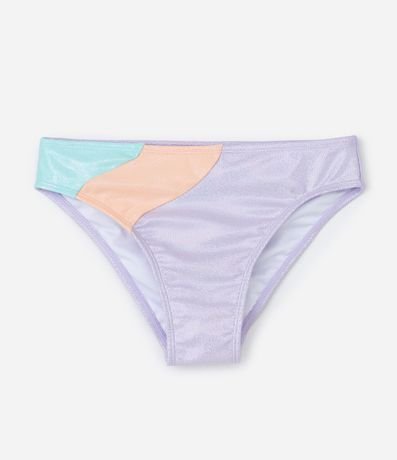 Bikini Infantil con Bloque de color y Metálico - Tam  5 a 14 años 5