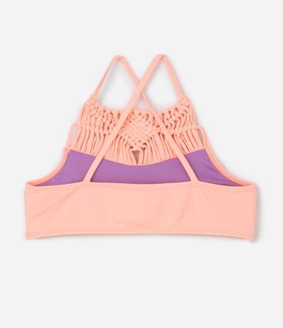 Bikini Infantil en Microfibra con Macrame - Talle 5 a 14 años 4