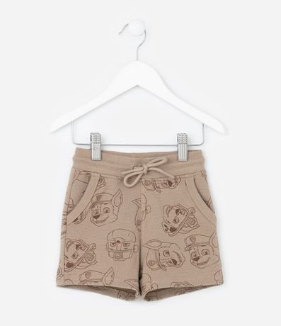 Bermuda Infantil con Textura y Estampa Paw Patrol - Talle 1 a 6 años