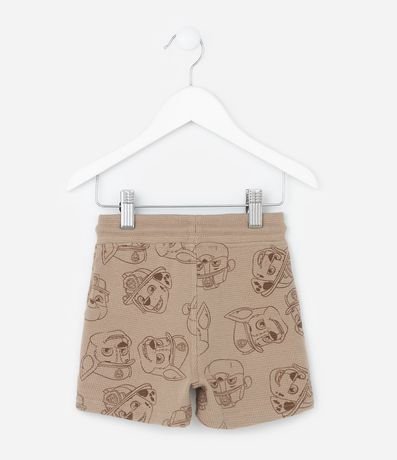 Bermuda Infantil con Textura y Estampa Paw Patrol - Talle 1 a 6 años 2
