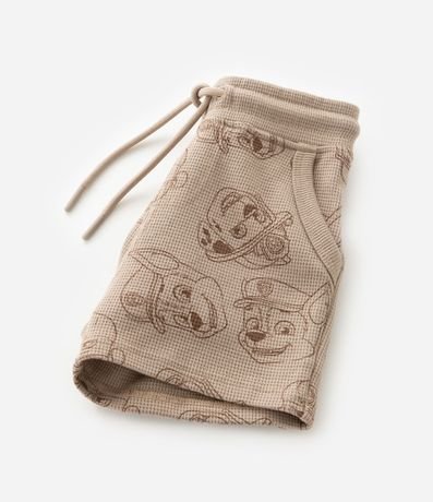Bermuda Infantil con Textura y Estampa Paw Patrol - Talle 1 a 6 años 4