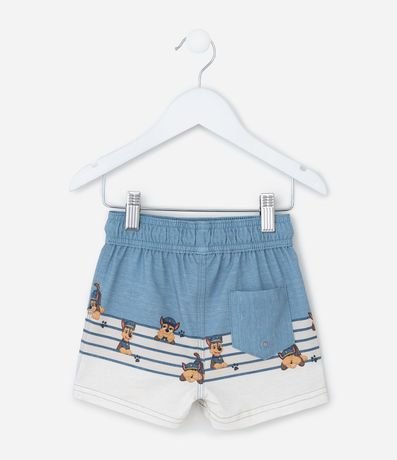 Bermuda Infantil con Estampa Rayas Paw Patrol - Talle 1 a 6 años 2