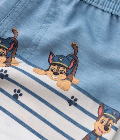 Bermuda Infantil con Estampa Rayas Paw Patrol - Talle 1 a 6 años 4