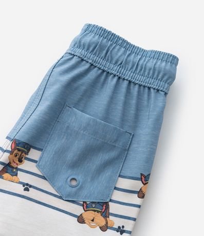 Bermuda Infantil con Estampa Rayas Paw Patrol - Talle 1 a 6 años 7