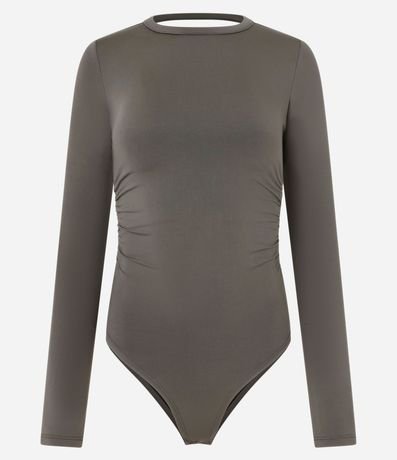 Body con Espalda Abierta y Detalles Fruncidos en la Cintura 3