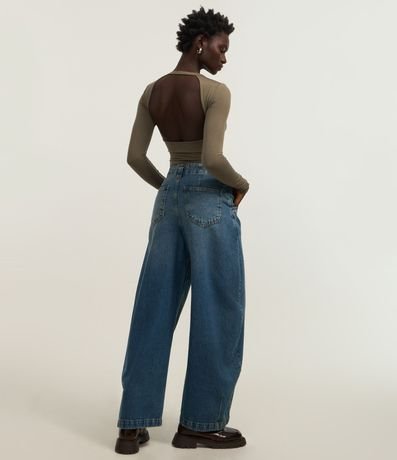 Body con Espalda Abierta y Detalles Fruncidos en la Cintura 2