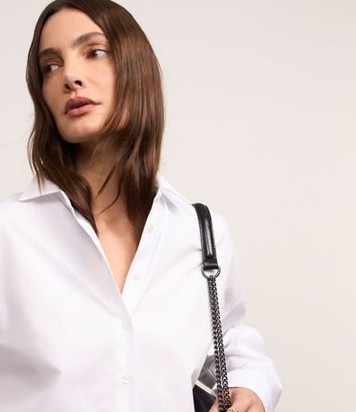 Camisa en Tricolina con Detalle Fruncido en la Espalda 3